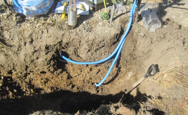 soil moisture sensor installation